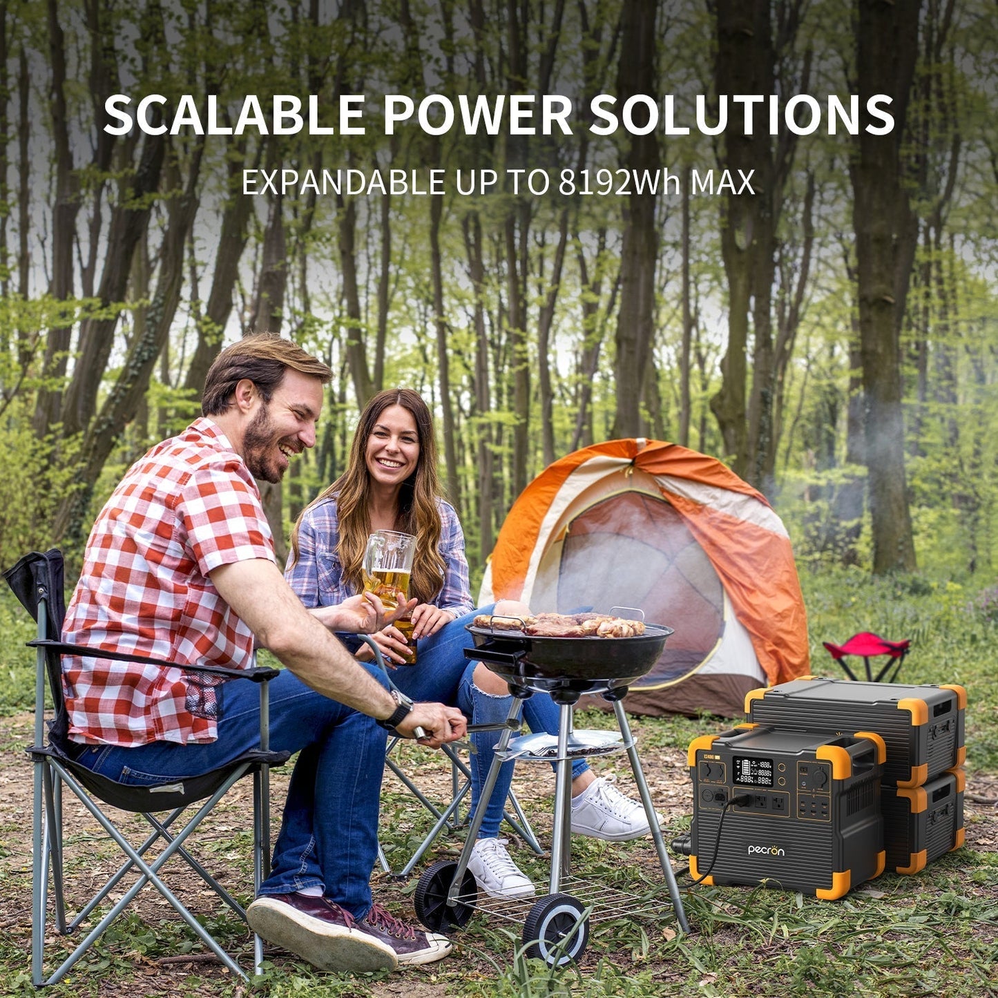 PECRON E2400LFP Portable Power Station 2400W 2048Wh - E2400LFP