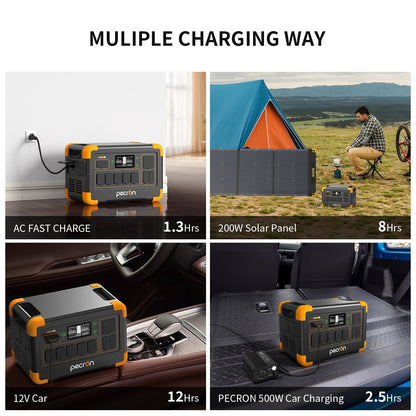 PECRON E1000LFP Portable Power Station 1800W 1024Wh PRE-ORDER - E1000LFP