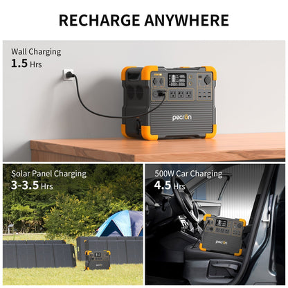 PECRON E2400LFP Portable Power Station 2400W 2048Wh - E2400LFP