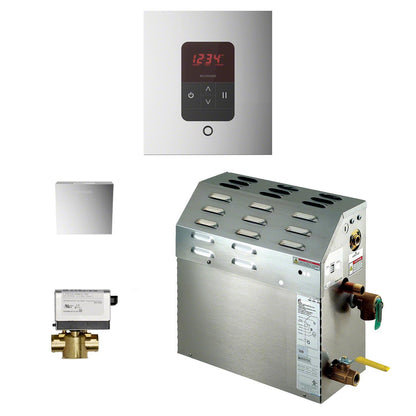 Mr. Steam 150C1ATSQPC - 6kW Steam Shower Generator Package - Polished Chrome - 150C1ATSQPC