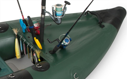 Sea Eagle 350FX Explorer Inflatable Kayak Swivel Seat Fishing Rig Package Green Black New - 350FXK_FR