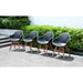 Midtown Concept Concarneu Arm Outdoor Dining Chair - 4PC - SC CON_ARM PAR WHT