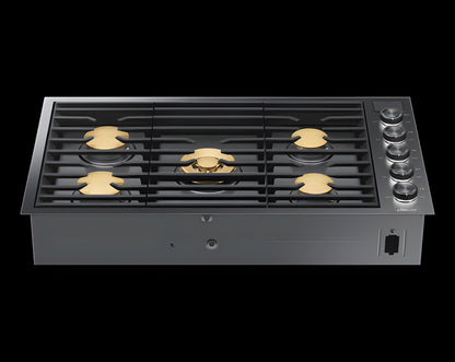 DACOR 36" Gas Cooktop, Graphite Stainless Steel, Natural Gas - DTG36M955FM-KT