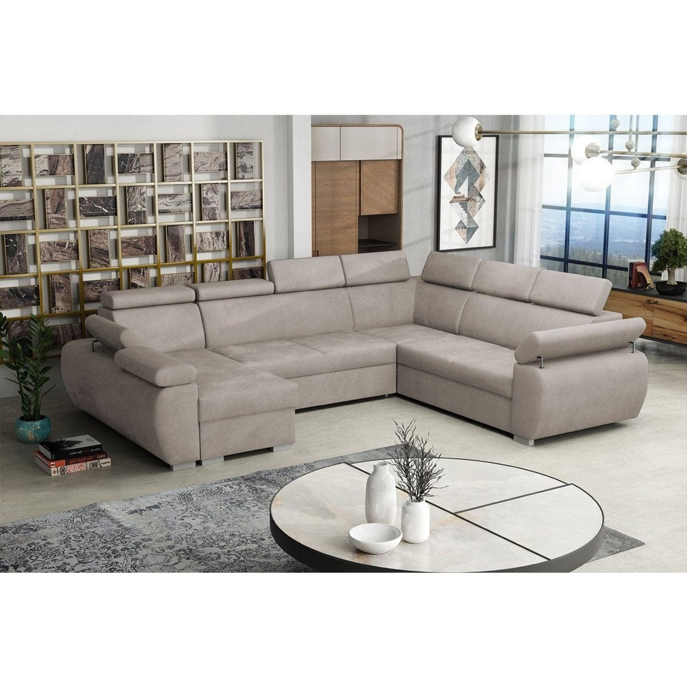 Maxima House DANTE Sectional Sleeper Sofa - MIR050