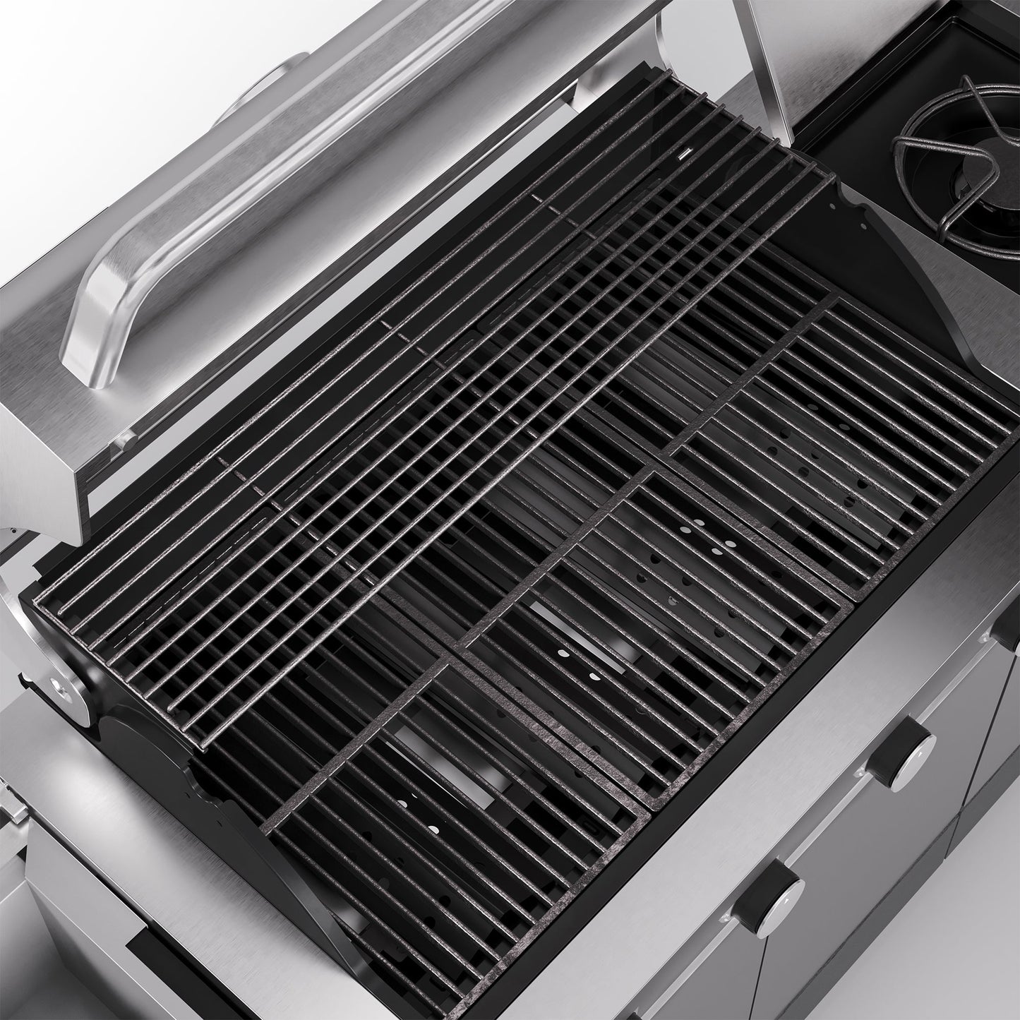TYTUS Fresno 5-Burner LP/NG Convertible Grill in Stainless Steel + Carbon Wood - TDT-021-0705