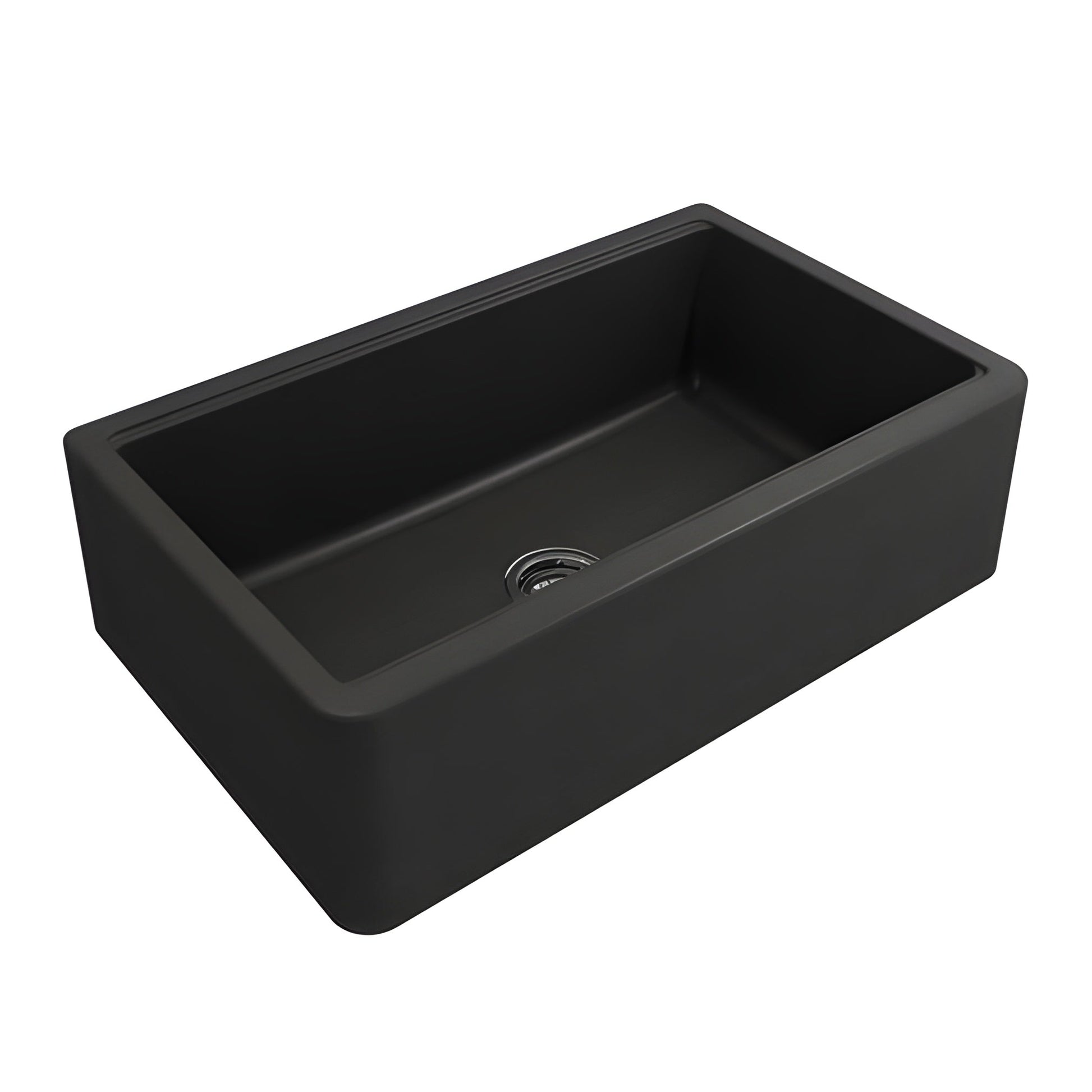 Bocchi 33" Concrete Gray Apron-Front Workstation Granite Composite Kitchen Sink - 1600-506-0120