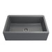 Bocchi 33" Concrete Gray Apron-Front Workstation Granite Composite Kitchen Sink - 1600-506-0120