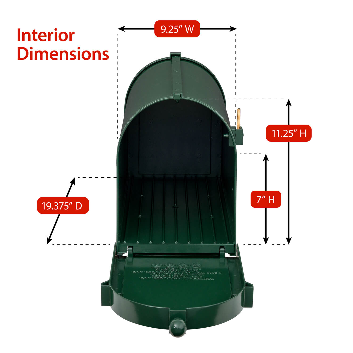 Whitehall Premium Streetside Capitol Mailbox Package -16311