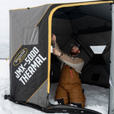 CLAM 14471 Portable 9 Ft Jason Mitchell X5000 Ice Fish Thermal Hub Shelter Tent - 160688