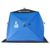 CLAM C-560 Outdoor Portable 7.5 Foot Pop Up Ice Fishing Hub Shelter Tent, 14476 - 160690