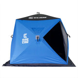 CLAM C-560 Outdoor Portable 7.5 Foot Pop Up Ice Fishing Hub Shelter Tent, 14476 - 160690