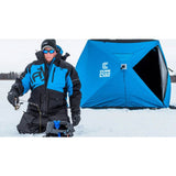 CLAM C-560 Outdoor Portable 7.5 Foot Pop Up Ice Fishing Hub Shelter Tent, 14476 - 160690