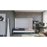 Maxima House Horizontal European QUEEN size Murphy bed INVENTO with LED, mattress included - IN-15WLED