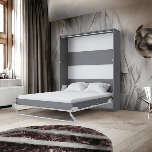 Maxima House Murphy Bed European Queen with mattress - IN-14GW