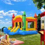 Commercial Crayon Castle Inflatable Bounce House w/ Blower by Cloud 9 - Backyard Provider