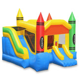 Commercial Crayon Castle Inflatable Bounce House and Slide by Cloud 9 - Backyard Provider