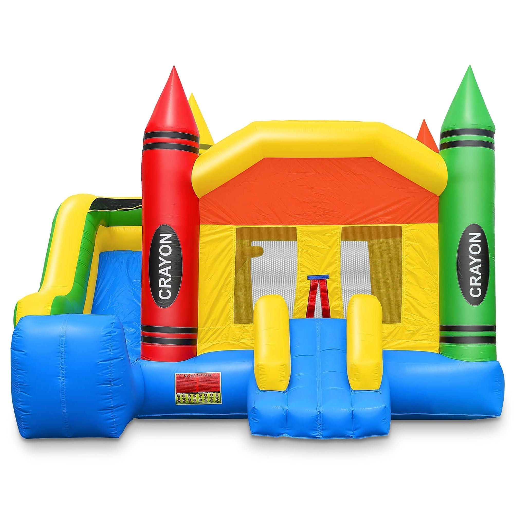 Commercial Crayon Castle Inflatable Bounce House and Slide by Cloud 9 - Backyard Provider