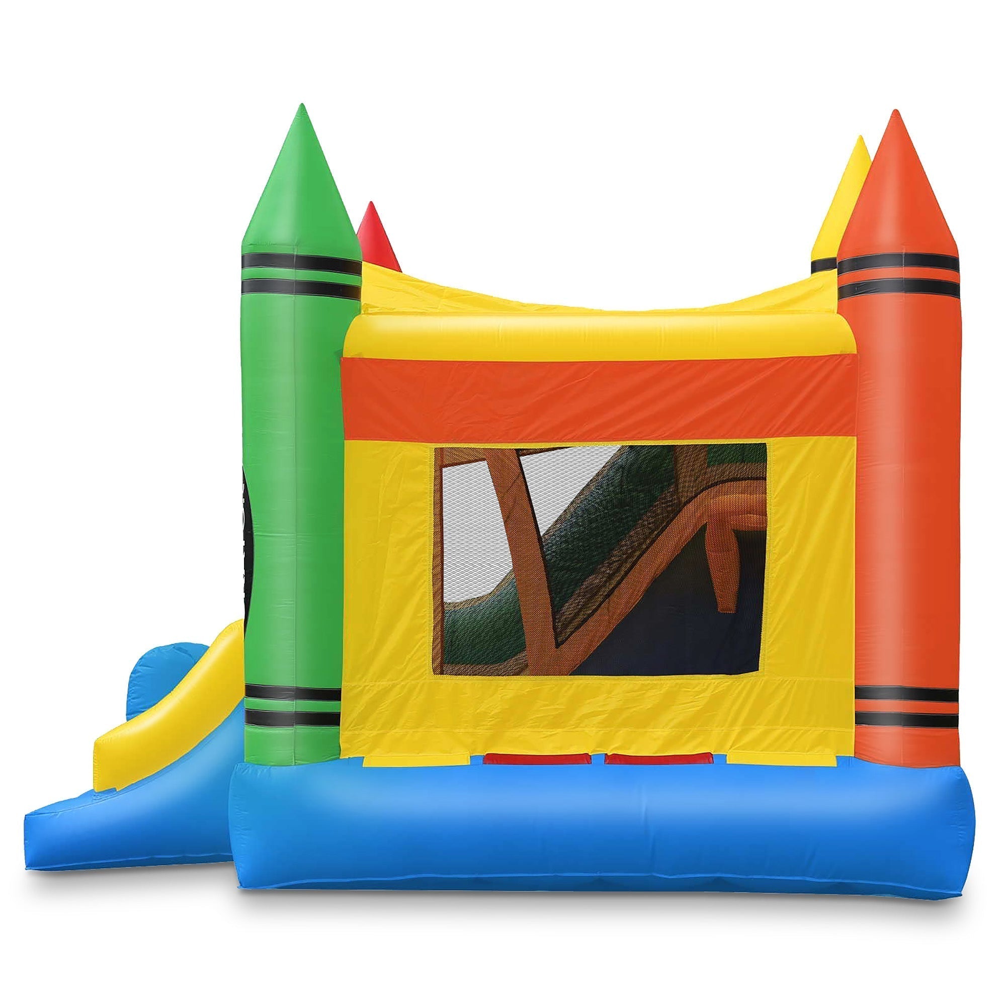 Commercial Crayon Castle Inflatable Bounce House and Slide by Cloud 9 - Backyard Provider