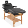 Professional Stationary 4-Section Massage Table with Shelf