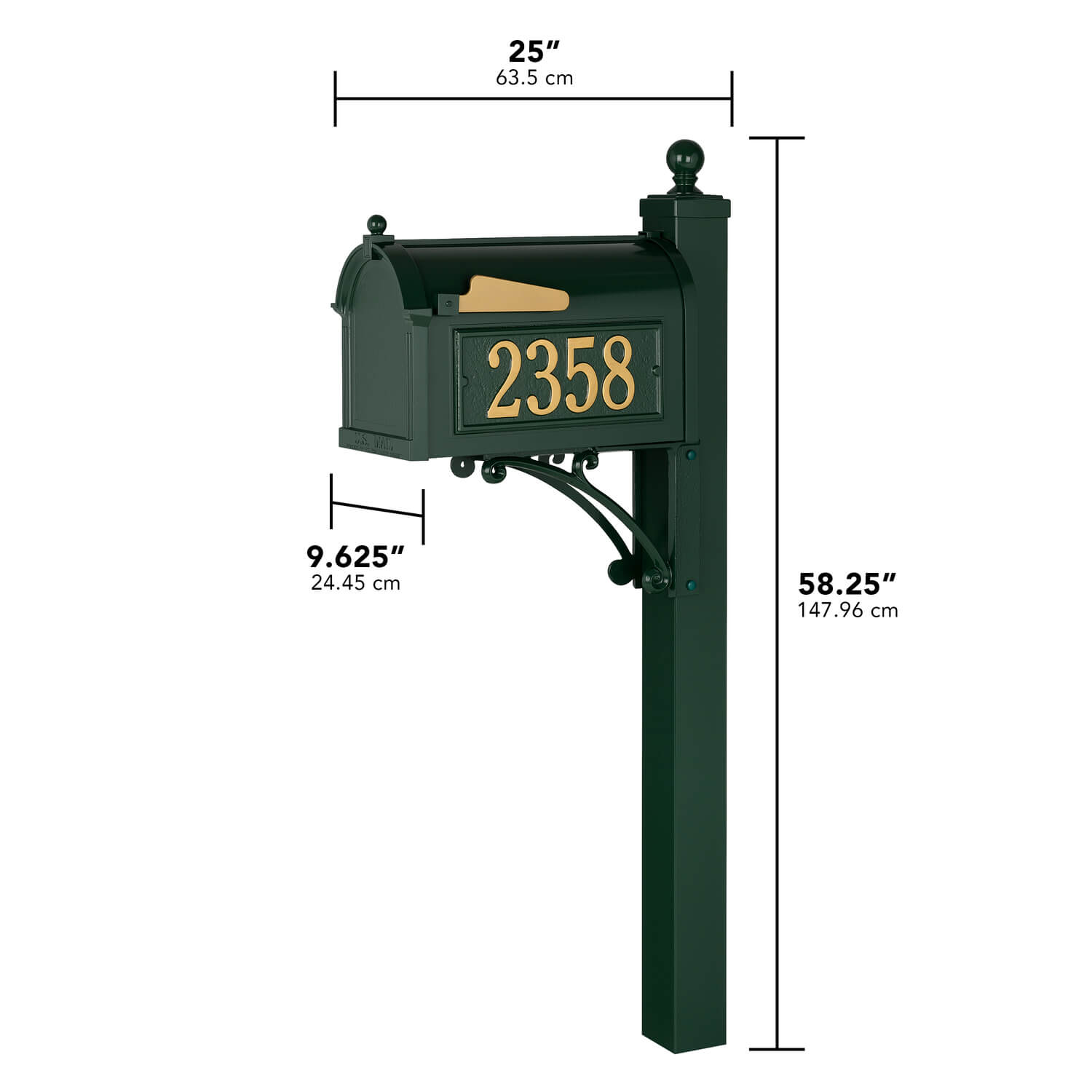 Whitehall Deluxe Capitol Mailbox Package -  16298