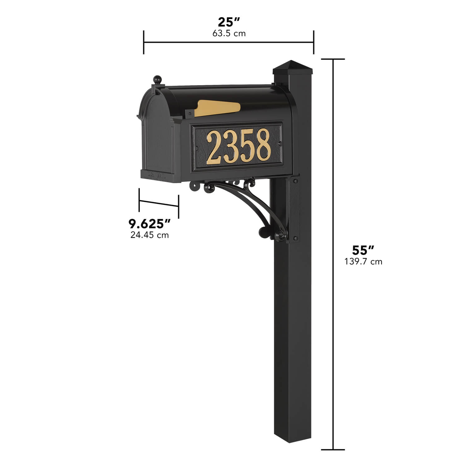 Whitehall Superior Streetside Mailbox Package -  16308