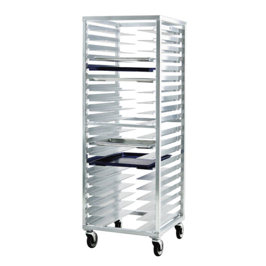 New Age 1642 Mobile Universal Pan Rack with 20-Pair Stepped Angle Runners - NW1642