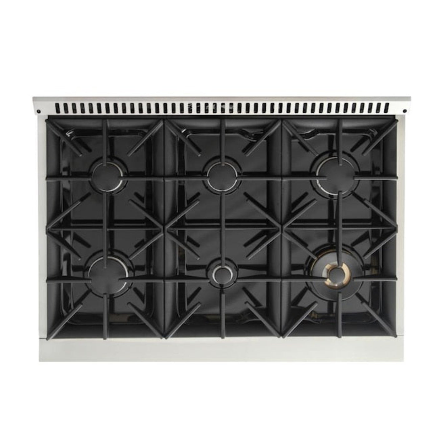 Kucht 36" Pro-Style Propane Gas Dual Fuel Range in Black with Gold Accents, KDF362/LP-K-GOLD - KDF362/LP-K-GOLD