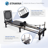 Stamina Products AeroPilates Premier Foldable Reformer Pilates Board Machine w/ Cardio Rebounder -164792