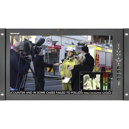 Marshall V-LCD171MD-3G-DT 17" LCD rack mount monitor with HDMI Input Waveform monitor and audio display w/ Stand - VLCD171MD3GDT