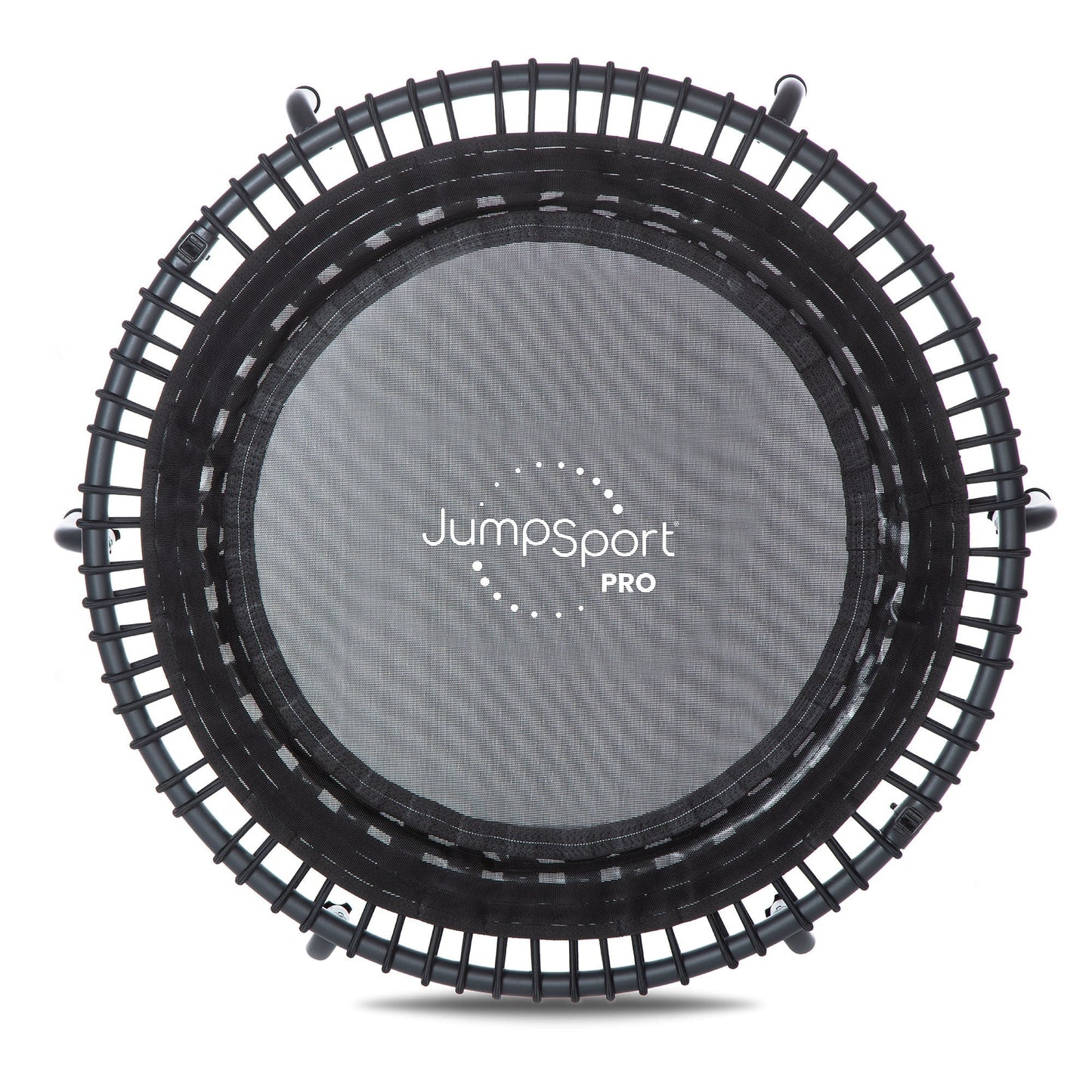 Disc-O-Bed JumpSport 550f PRO Indoor Lightweight 44 Inch Folding Fitness Trampoline, Black - 168419