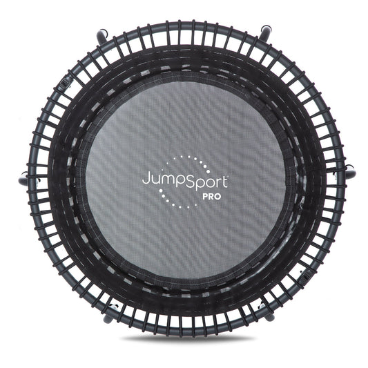 Disc-O-Bed JumpSport 550f PRO Indoor Lightweight 44 Inch Folding Fitness Trampoline, Black - 168419