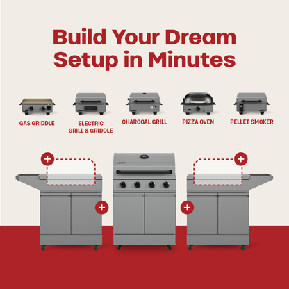 TYTUS Anaheim 4-Burner Gas Grill - TDT-011-GMOD