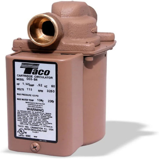 Taco Bronze Circulator Pump 1/2-Inch Sweat with Integral Check Valve Replacement MPN - 006-BC7-1IFC