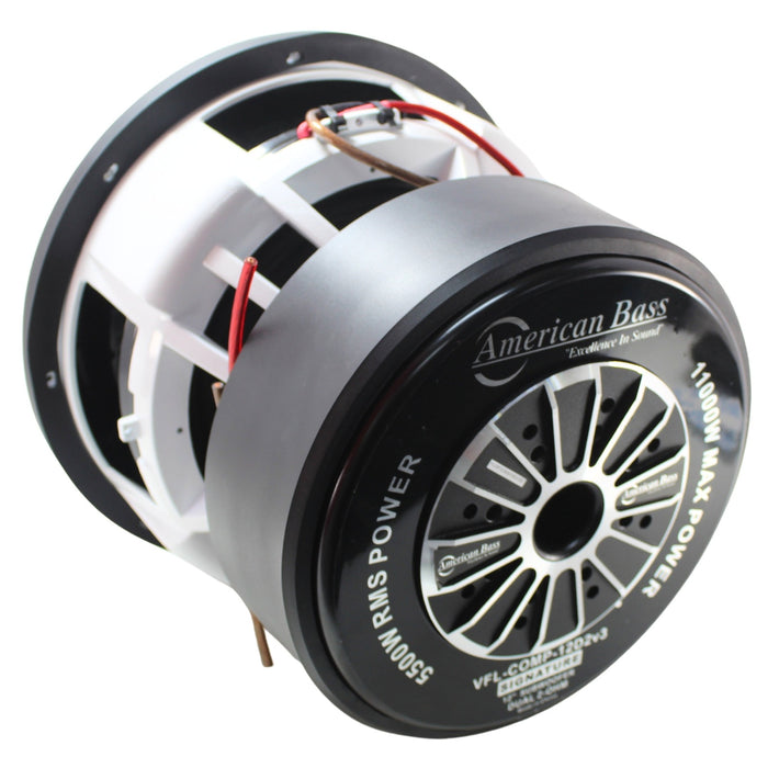 American Bass 12" VFL COMP SIGNATURE SUB 11,000W Max 2 Ohm Dual Voice Coil - AB-VFLCOMP12-D2-V3