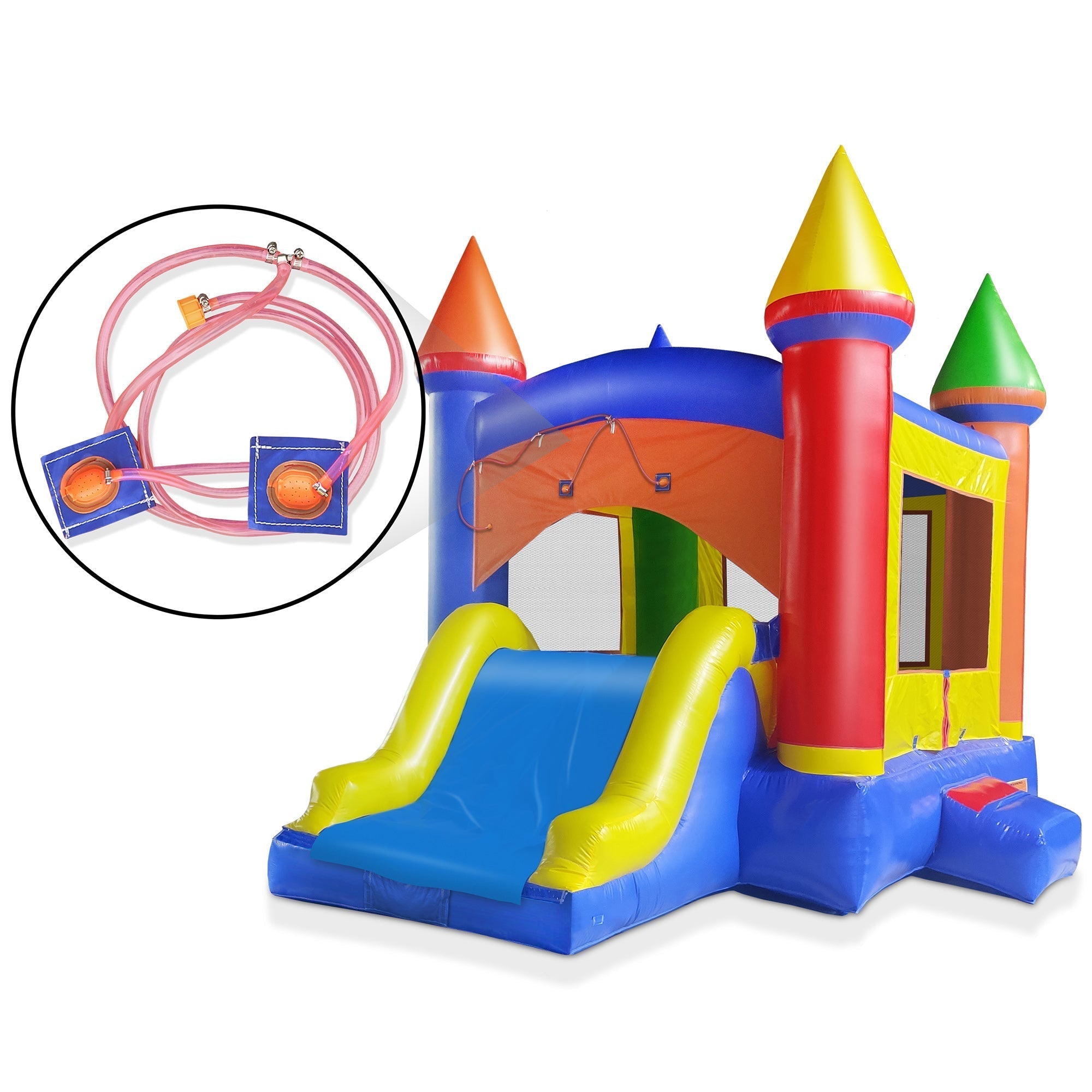 Commercial Inflatable Bounce House with Water Slide and Blower - Backyard Provider