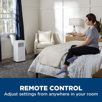 GE APPLIANCES APFD06JASW GE(R) 6,100 BTU Portable Air Conditioner with Dehumidifier and Remote, White - APFD06JASW-KT