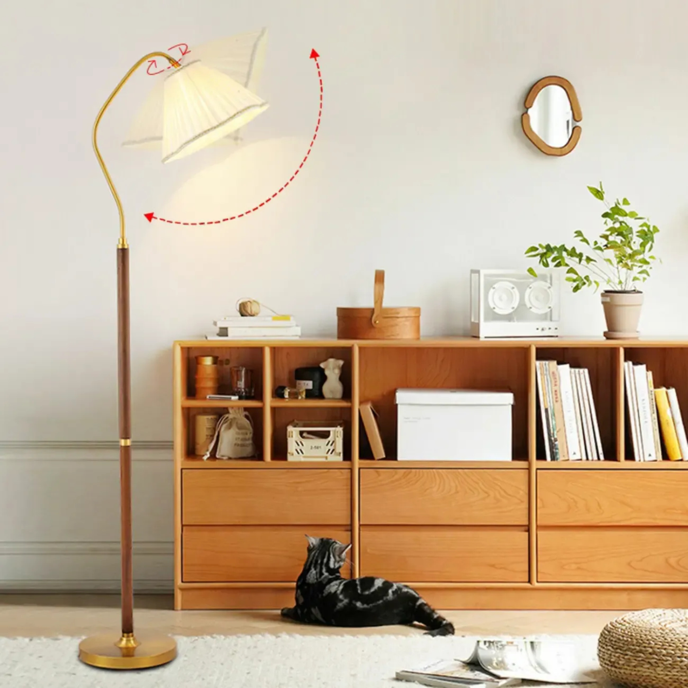 Kinnls Evan Modern Metal Floor Lamp