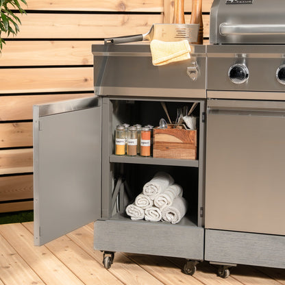 TYTUS Fresno 5-Burner LP/NG Convertible Grill in Stainless Steel + Shadow Stone - TDT-021-0702