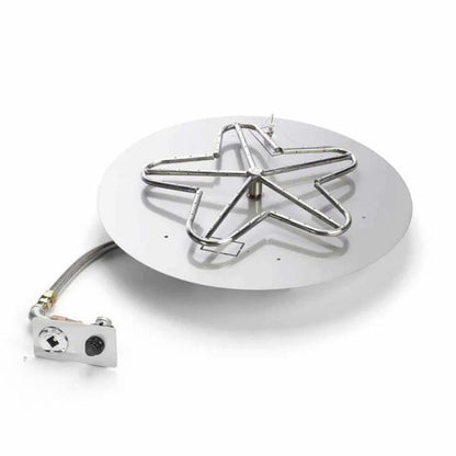 30" Round Flat Pan, Battery Operated Push Button Ignition Kit - PENTA30-FPK-NG