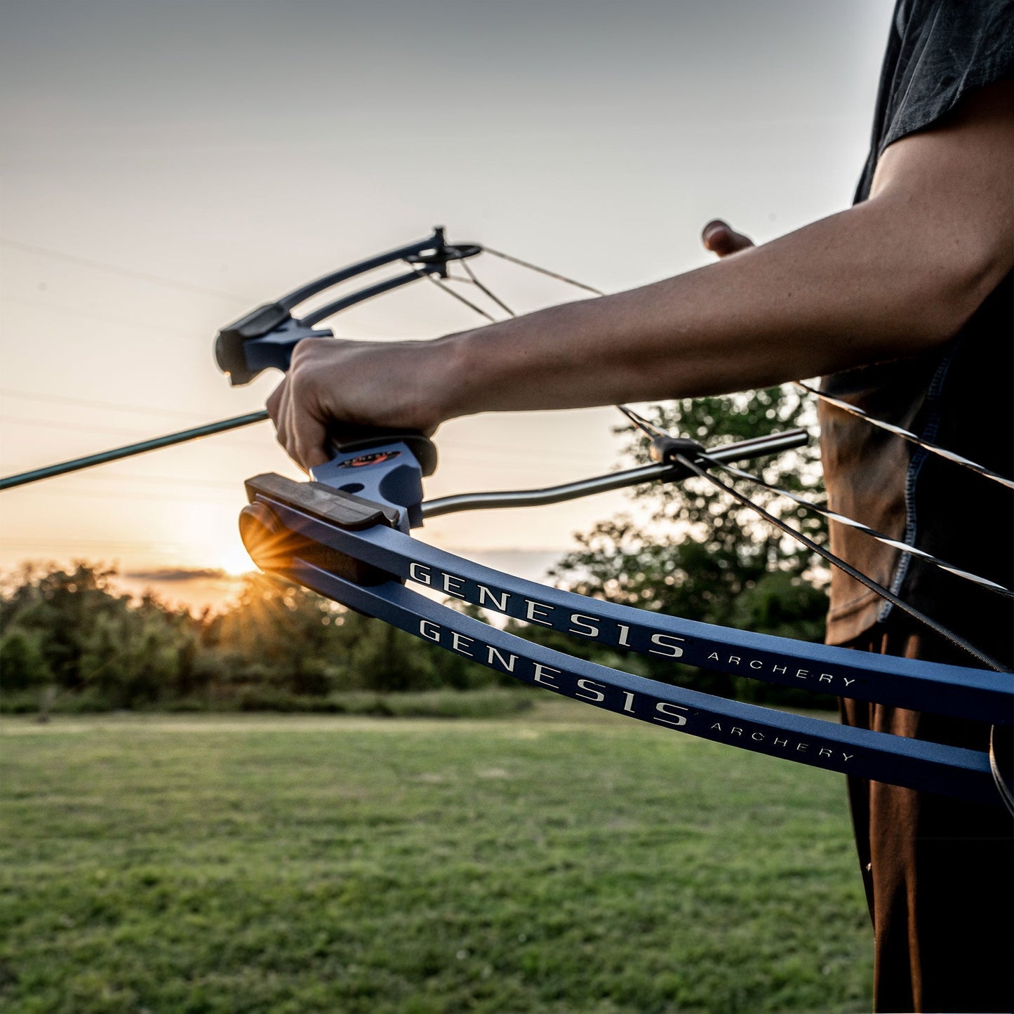 Genesis Archery Compound Bow Adjustable Sizing for Right Handed, Blue (4 Pack) - 323636