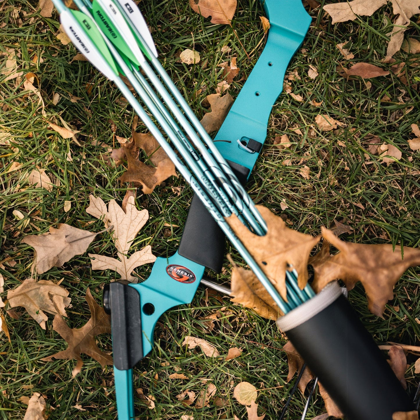 Genesis Archery Compound Bow Adjustable Sizing for Right Handed, Blue (4 Pack) - 323636