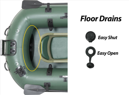 Sea Eagle Stealth Stalker STS10 Inflatable Portable Frameless Fishing Boat Pro Package Green New - STS10K_P