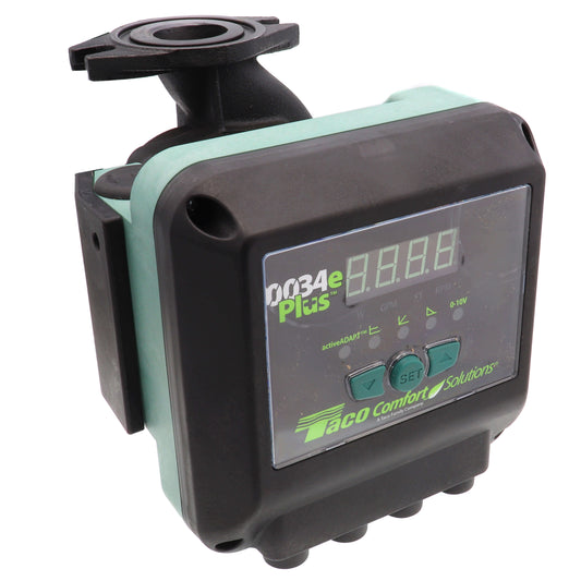 Taco 0034ePlus ECM High Efficiency Cast Iron Wet-Rotor Circulator 115/208/230V - 0034EP-F2