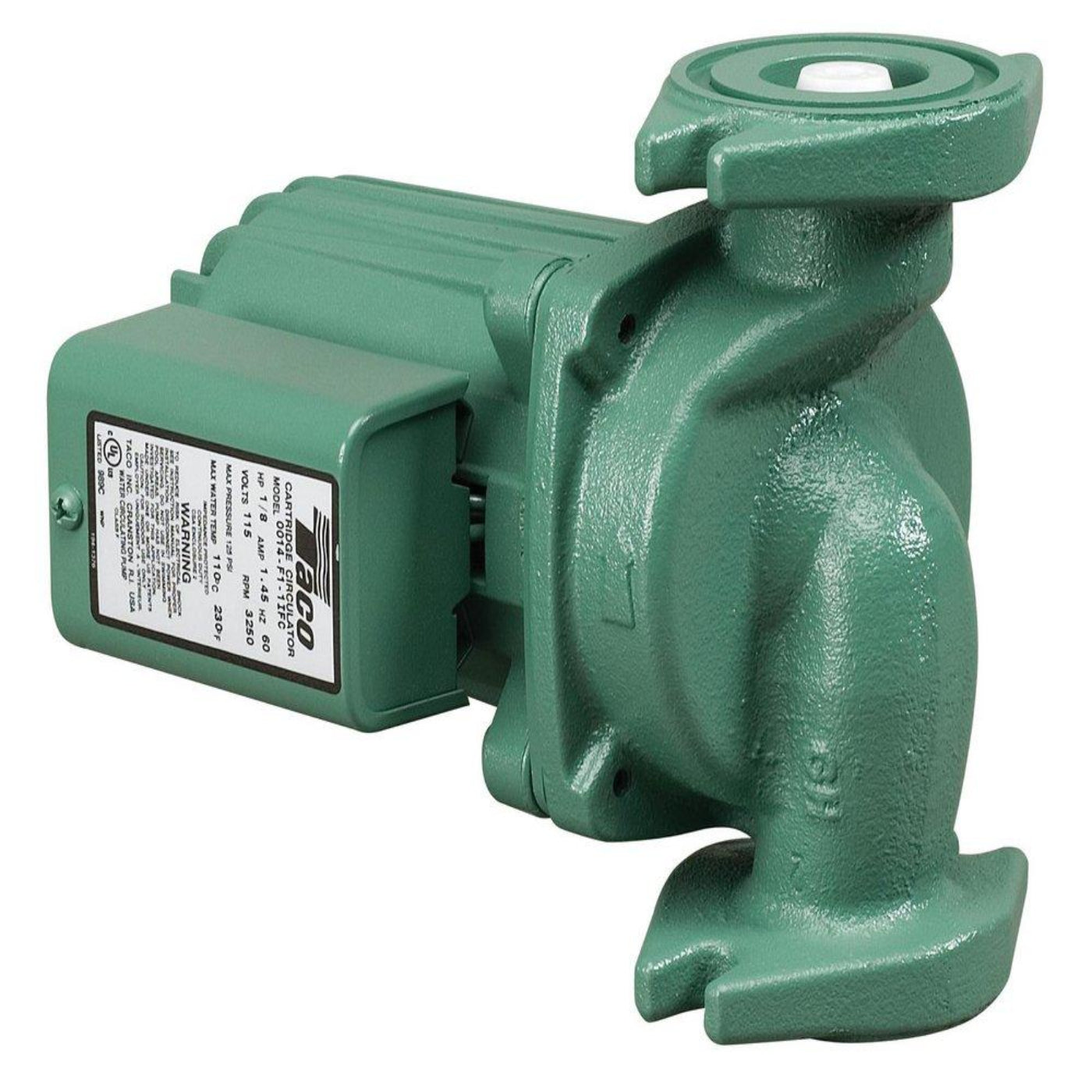 Taco 1/8 H Ca st Iron Circulator Pump - 0014-F1-1IFC