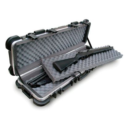 SKB Cases 4009 Hard Exterior Waterproof Short Double Rifle Transport Case, Black - 189869