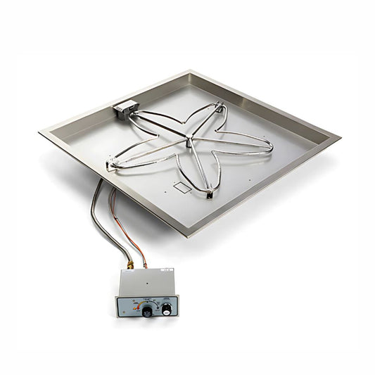 18″ Square Drop In Manual Spark Ignition Kit - FPPK18-SQBL-FLEX-NG