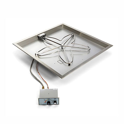 24″ Square Drop In Manual Spark Ignition Kit - FPPK24-SQBL-FLEX-NG