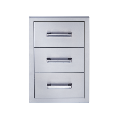 Broilmaster 18-Inch W x 26-Inch H Triple Drawer in Stainless Steel  - BSAW1826T