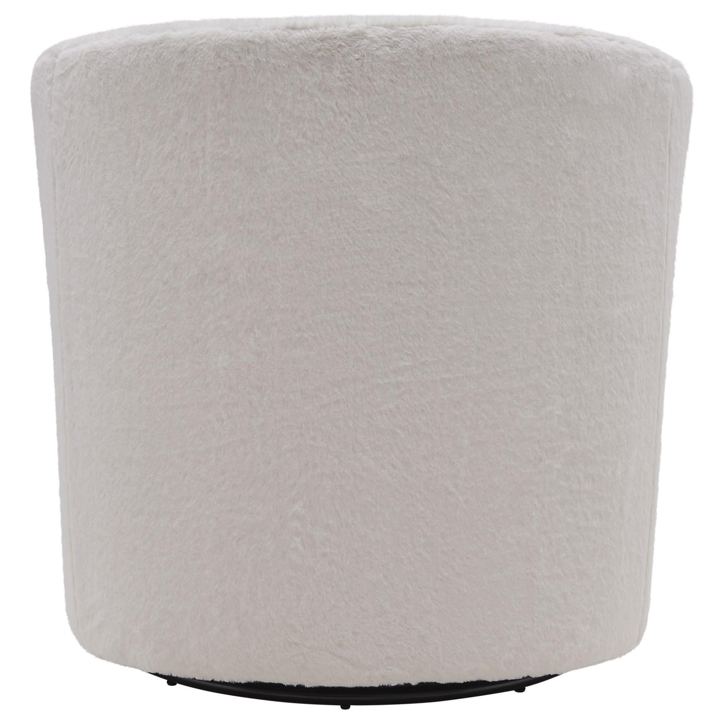 New Pacific Direct Hayden Faux Fur Fabric Swivel Chair  - 1900141-408