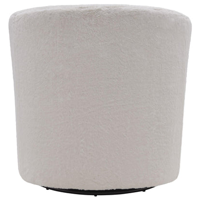 New Pacific Direct Hayden Faux Fur Fabric Swivel Chair  - 1900141-408